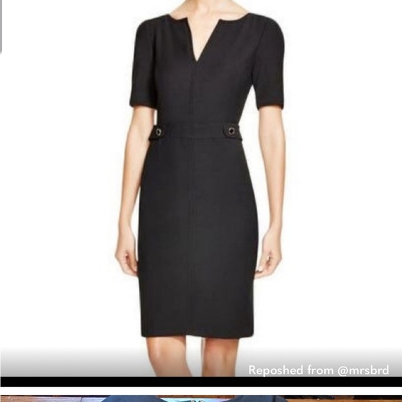 Tory Burch Lydia Sheath Dress Black size 6 - Picture 1 of 7